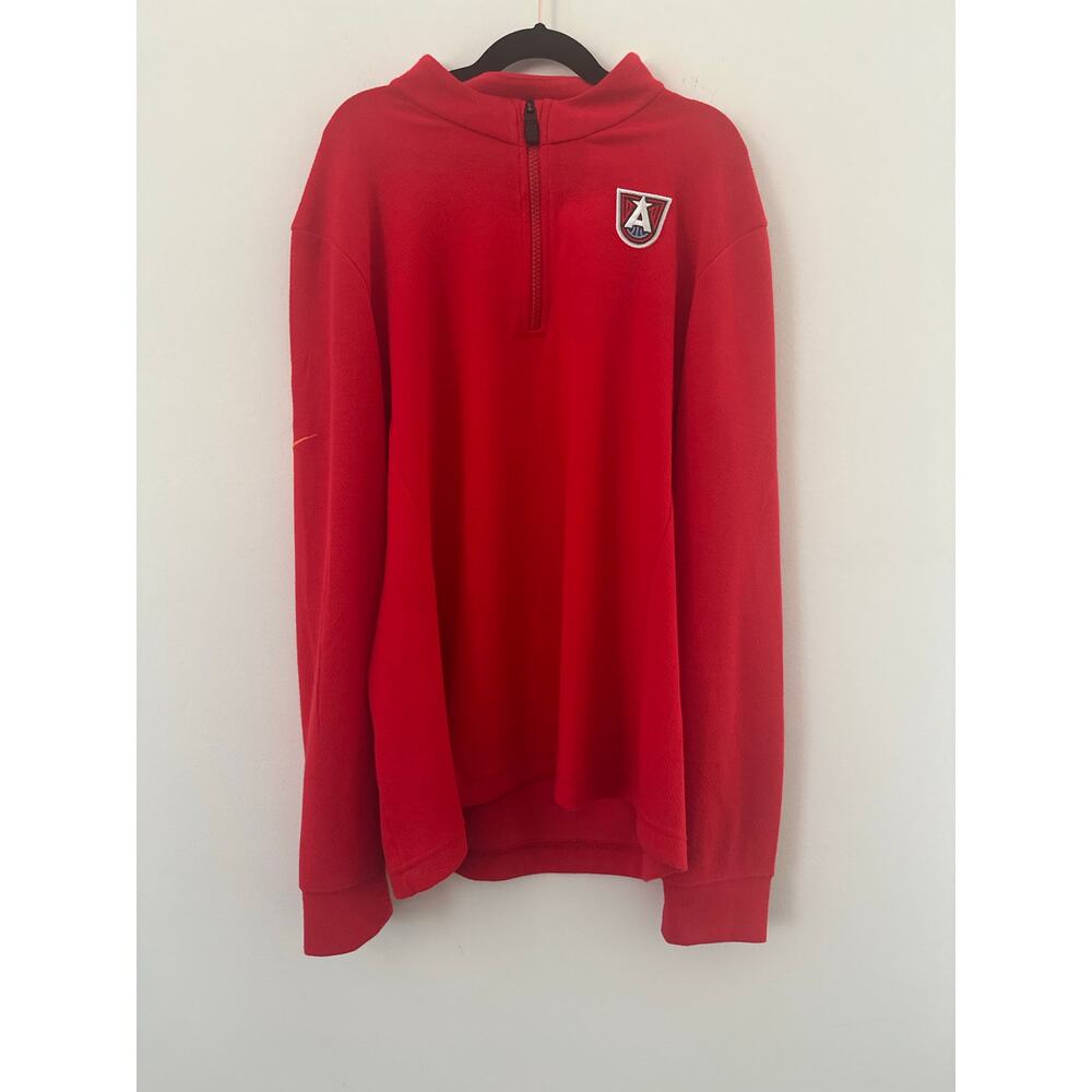 Nike Atlanta Dream Dri-Fit Quarter Zip Top Women Medium Red Championship Issued